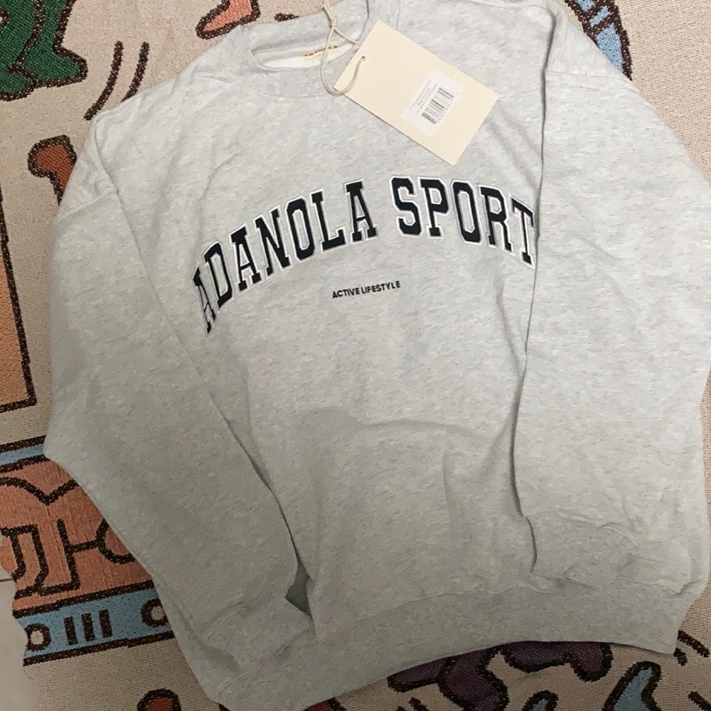 Adanola Minimalist Adanola sport Crewneck sweatershirt Grey designer loungewear